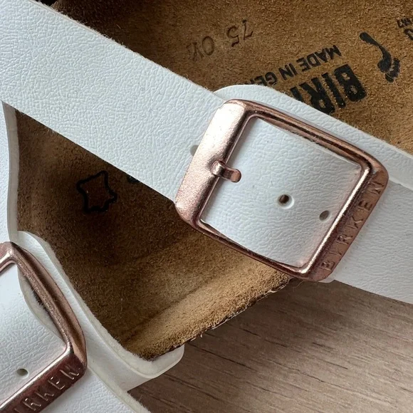 BIRKENSTOCK white yao balance sandals NWOB / size 40 - Picture 5 of 6